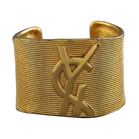 ysl gold armband|YSL cuff bracelets.